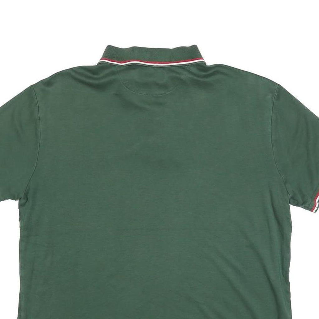 POLO RALPH LAUREN Womens Green Short Sleeve Plain Polo Shirt M Cotton Blend