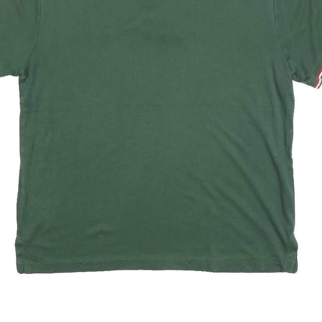 POLO RALPH LAUREN Womens Green Short Sleeve Plain Polo Shirt M Cotton Blend