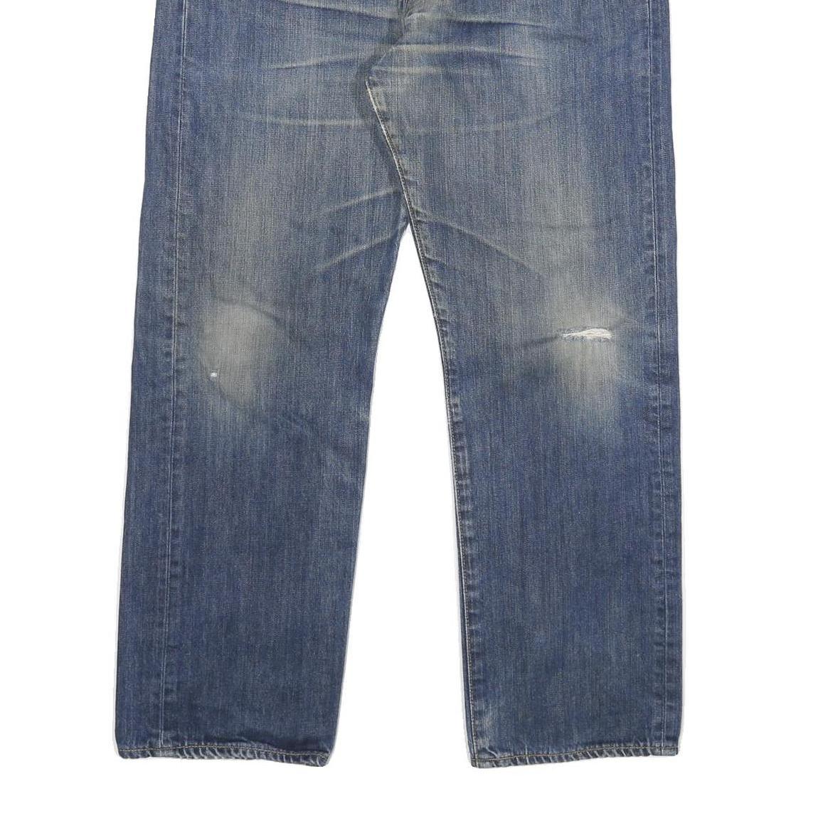 LEVI'S 501 Mens Jeans Blue Regular Straight Denim Medium W34 L27 Classic Button