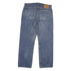 LEVI'S 501 Mens Jeans Blue Regular Straight Denim Medium W34 L27 Classic Button