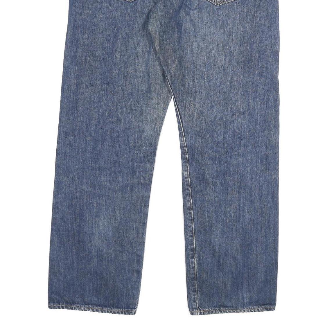 LEVI'S 501 Mens Jeans Blue Regular Straight Denim Medium W34 L27 Classic Button