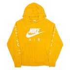 NIKE AIR Mens Yellow Hoodie S