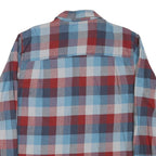 WIND RIVER Mens Blue & Red Check Cotton Blend Shirt L Long Sleeve Casual