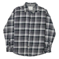 WEATHERPROOF Mens Black & Grey Check Shirt M Long Sleeve Cotton Blend Casual