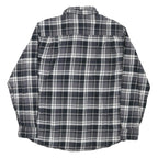 WEATHERPROOF Mens Black & Grey Check Shirt M Long Sleeve Cotton Blend Casual