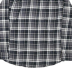 WEATHERPROOF Mens Black & Grey Check Shirt M Long Sleeve Cotton Blend Casual
