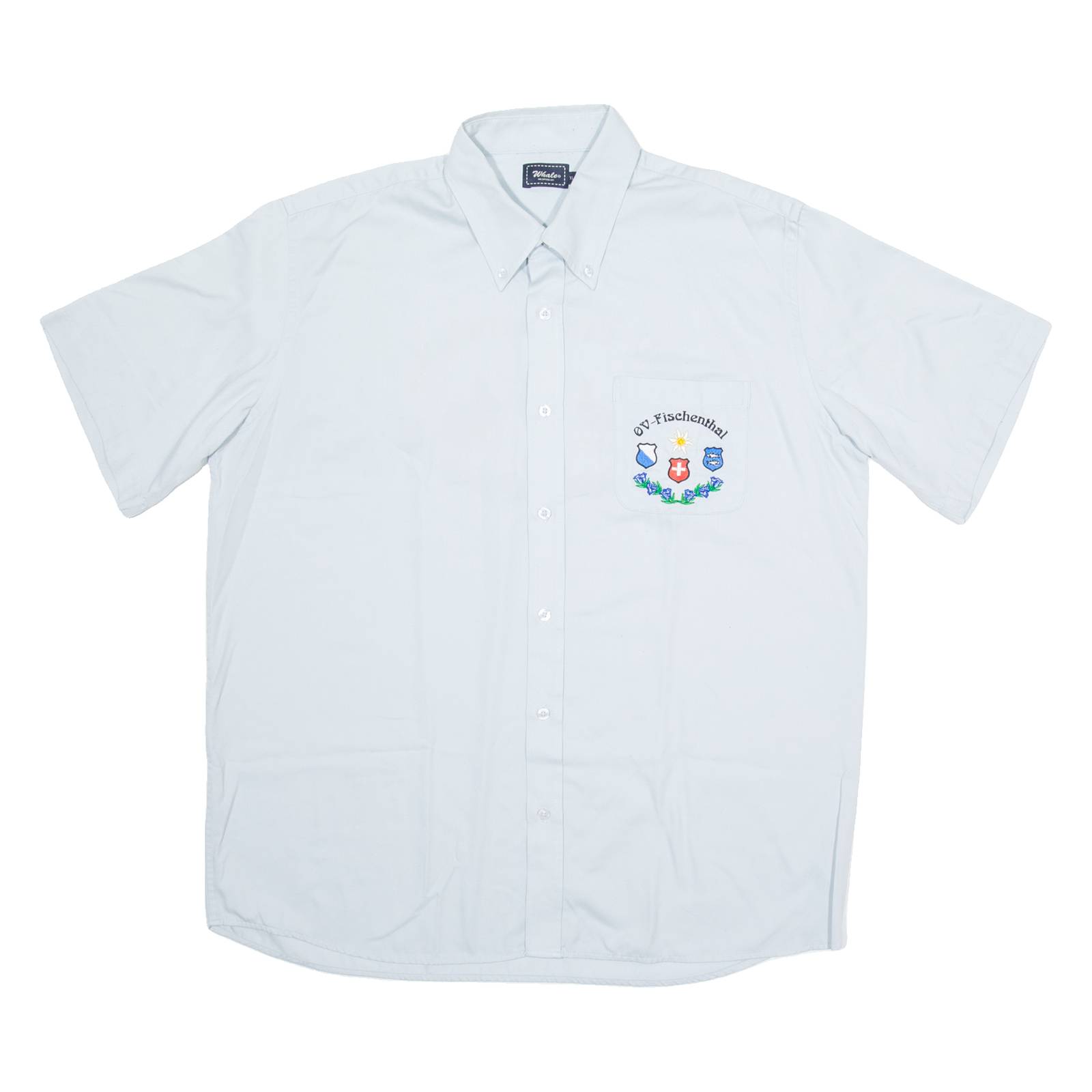 WHALE OV-Fischenthal Mens Plain Shirt Blue XL
