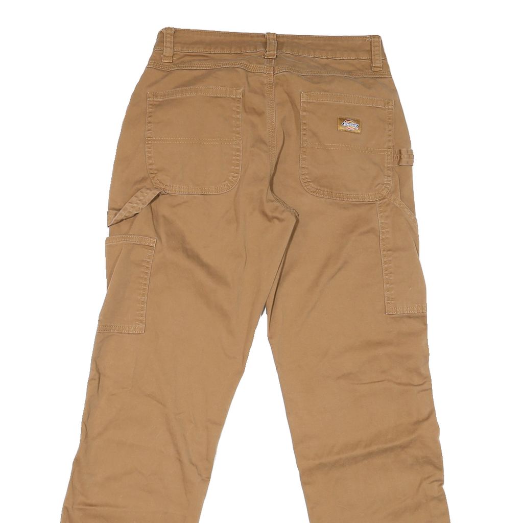 DICKIES Mens Jeans Beige Regular Straight Denim W28 L29 Workwear Utility Pants