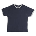 CHAMPION Mens Navy Blue & Grey Modern T-Shirt L Short Sleeve Crew Neck