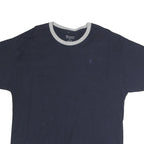 CHAMPION Mens Navy Blue & Grey Modern T-Shirt L Short Sleeve Crew Neck