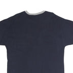 CHAMPION Mens Navy Blue & Grey Modern T-Shirt L Short Sleeve Crew Neck