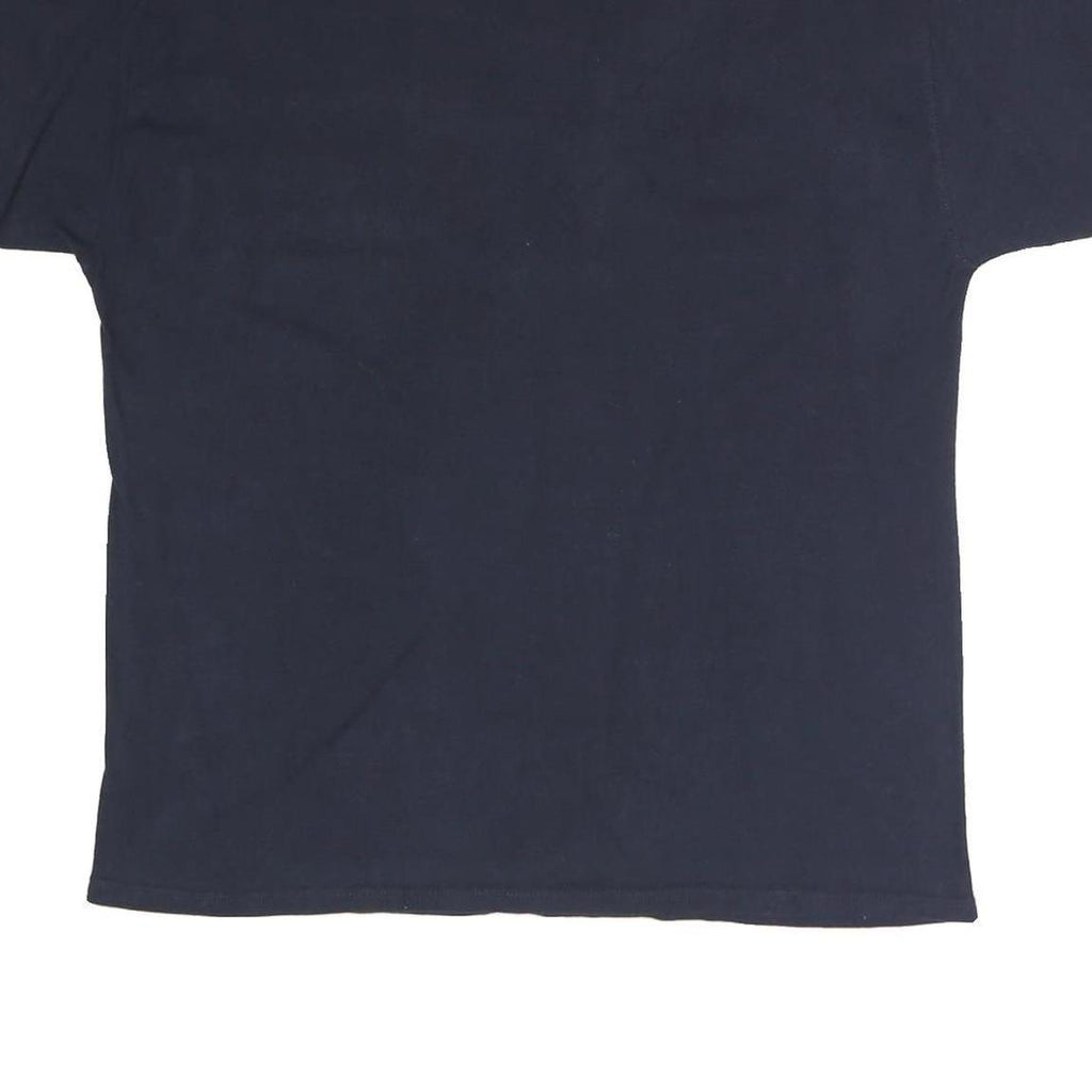 CHAMPION Mens Navy Blue & Grey Modern T-Shirt L Short Sleeve Crew Neck