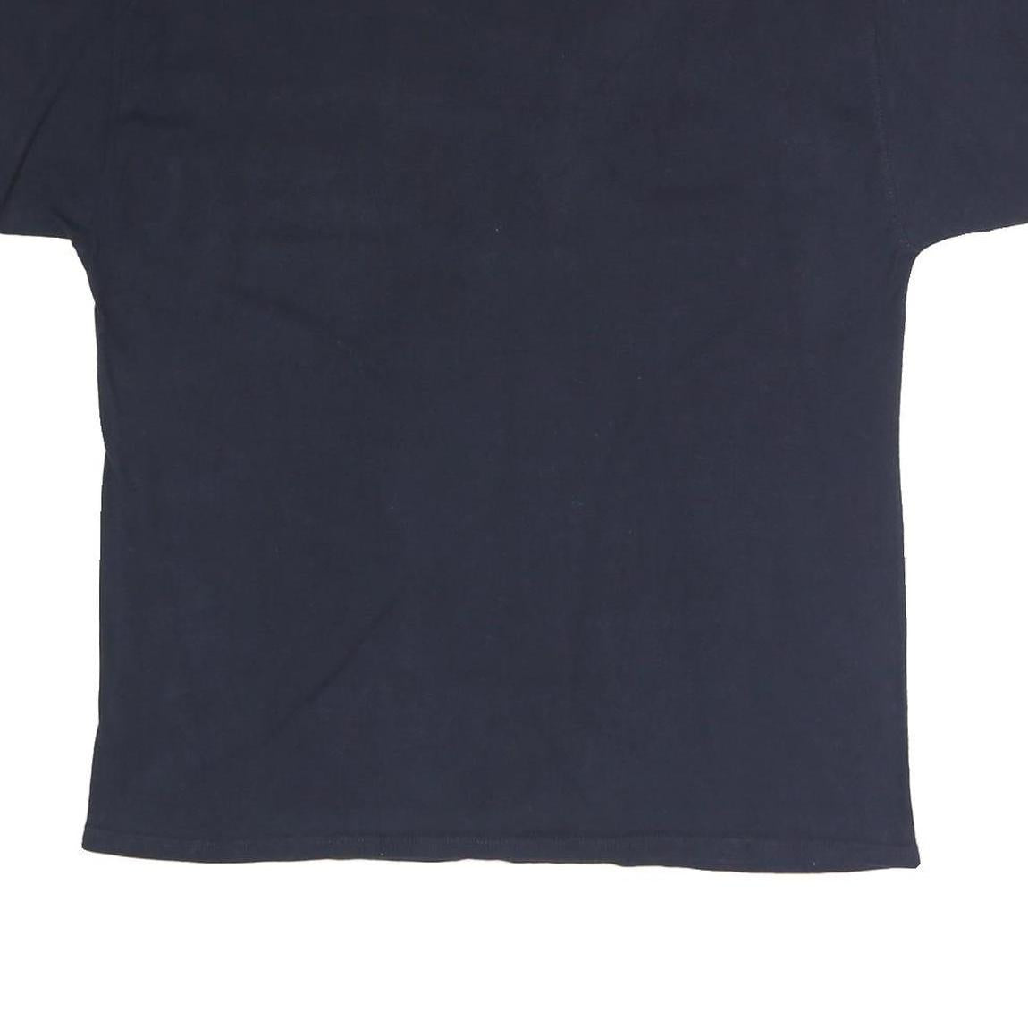 CHAMPION Mens Navy Blue & Grey Modern T-Shirt L Short Sleeve Crew Neck