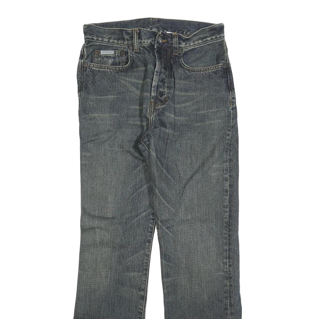 CALVIN KLEIN JEANS Womens Regular Blue Denim Straight Jeans W29 L30 Comfortable