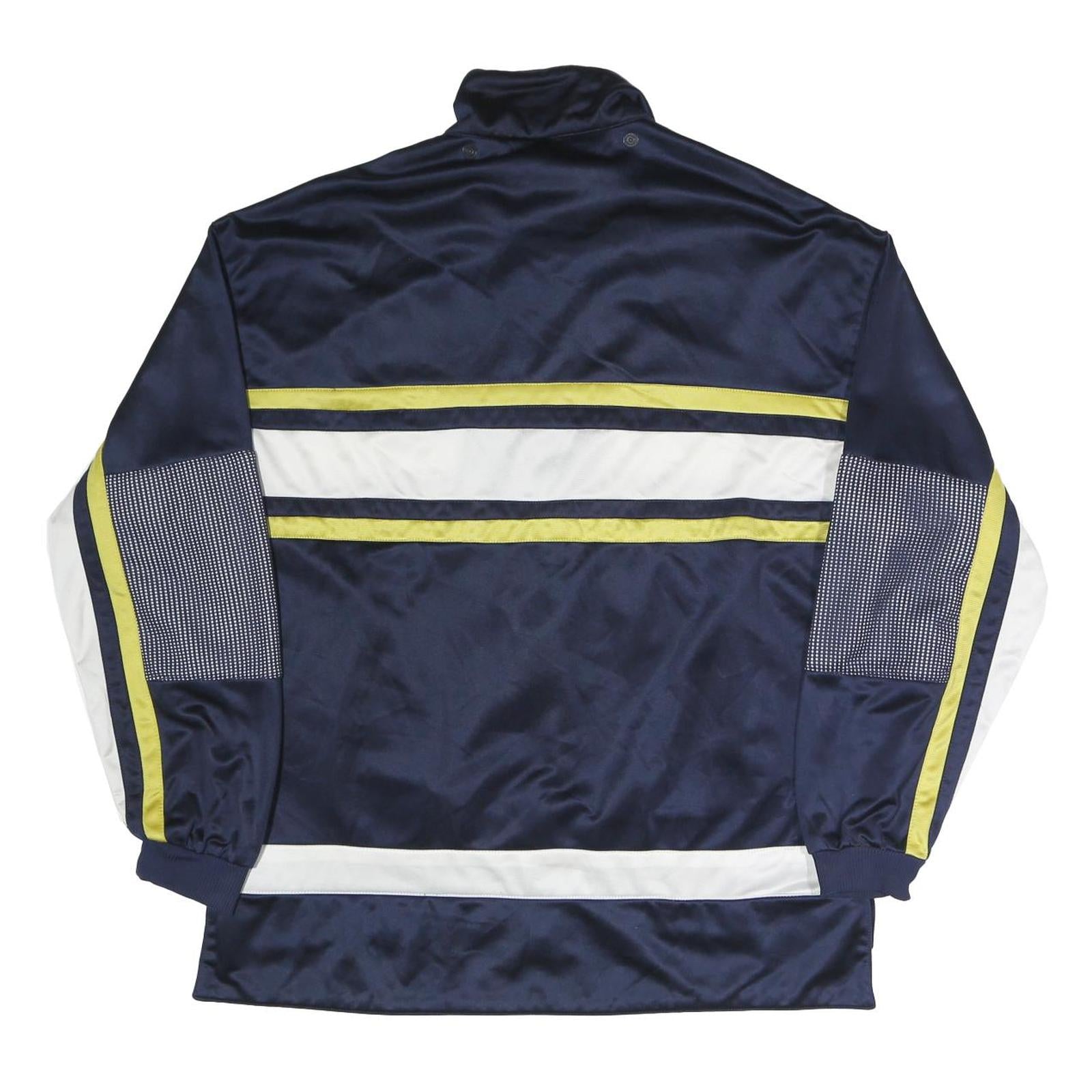 HEROD SPORT Mens Navy & White Sports Jacket L Polyester Blend Zip Track Top