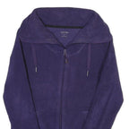 CALVIN KLEIN Womens Purple Zip Jacket S Polyester Blend Plain Stylish Comfort