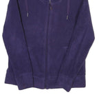 CALVIN KLEIN Womens Purple Zip Jacket S Polyester Blend Plain Stylish Comfort