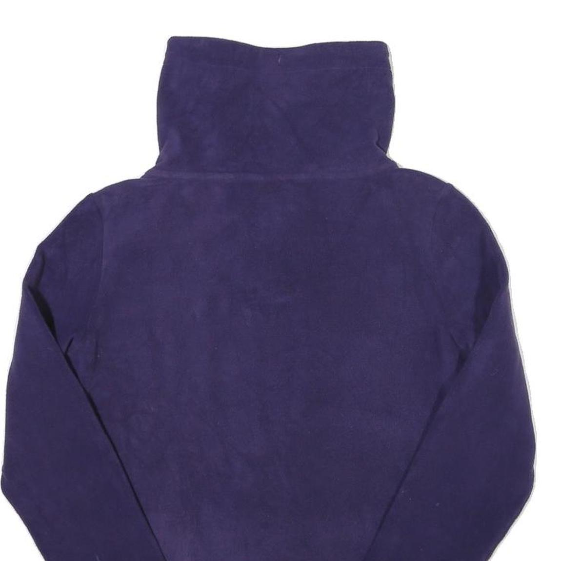 CALVIN KLEIN Womens Purple Zip Jacket S Polyester Blend Plain Stylish Comfort