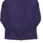 CALVIN KLEIN Womens Purple Zip Jacket S Polyester Blend Plain Stylish Comfort