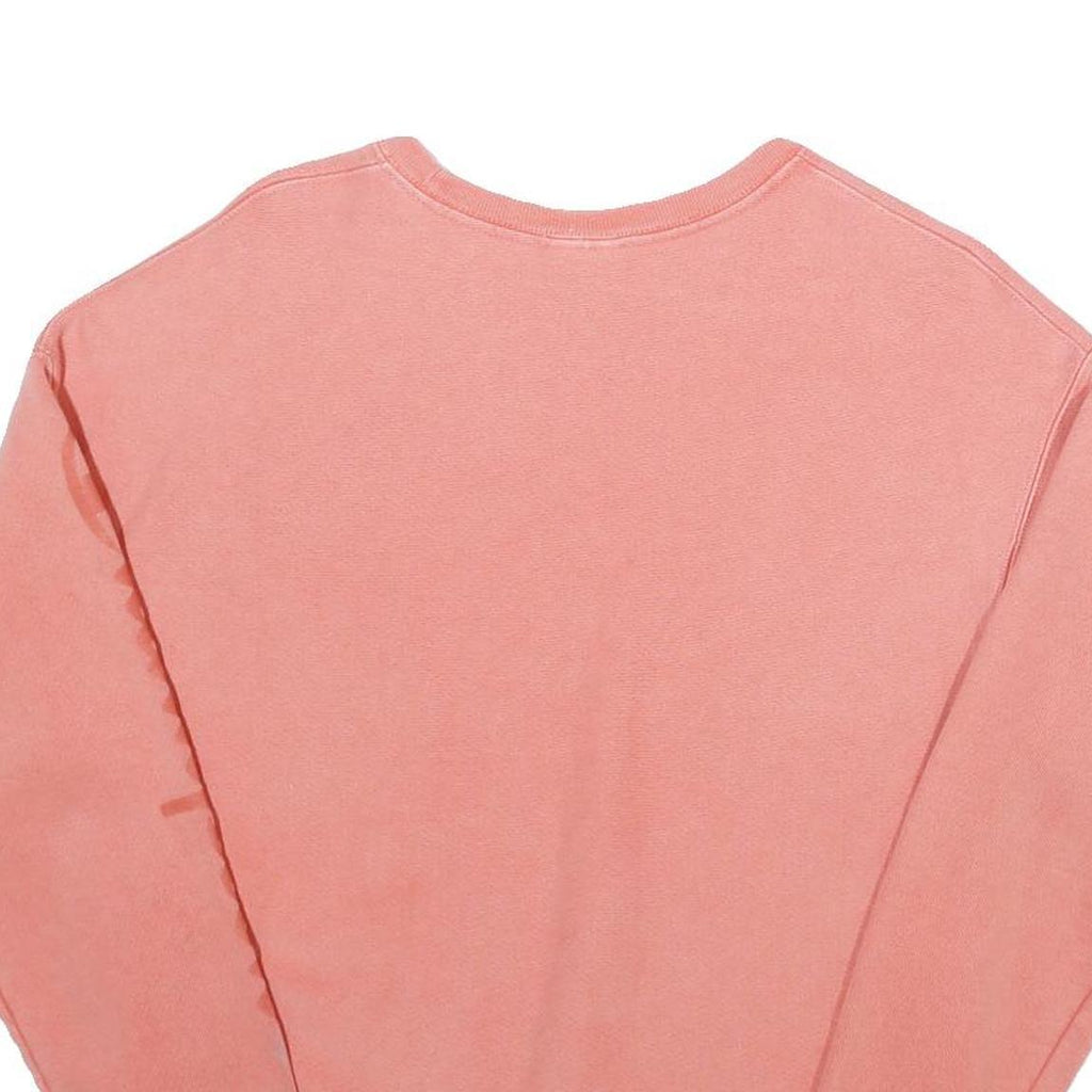 CHAMPION Womens Pink Sweatshirt Crew Neck L Logo Printed Sleeve Casual Pullover