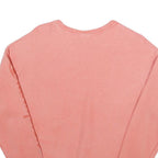 CHAMPION Womens Pink Sweatshirt Crew Neck L Logo Printed Sleeve Casual Pullover