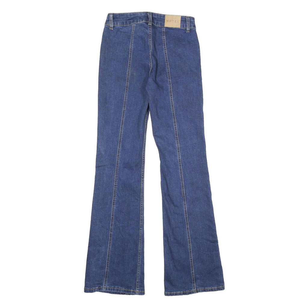 MOTEL Womens Jeans Blue Regular Flared Denim Medium W33 L33 Stylish Comfortable