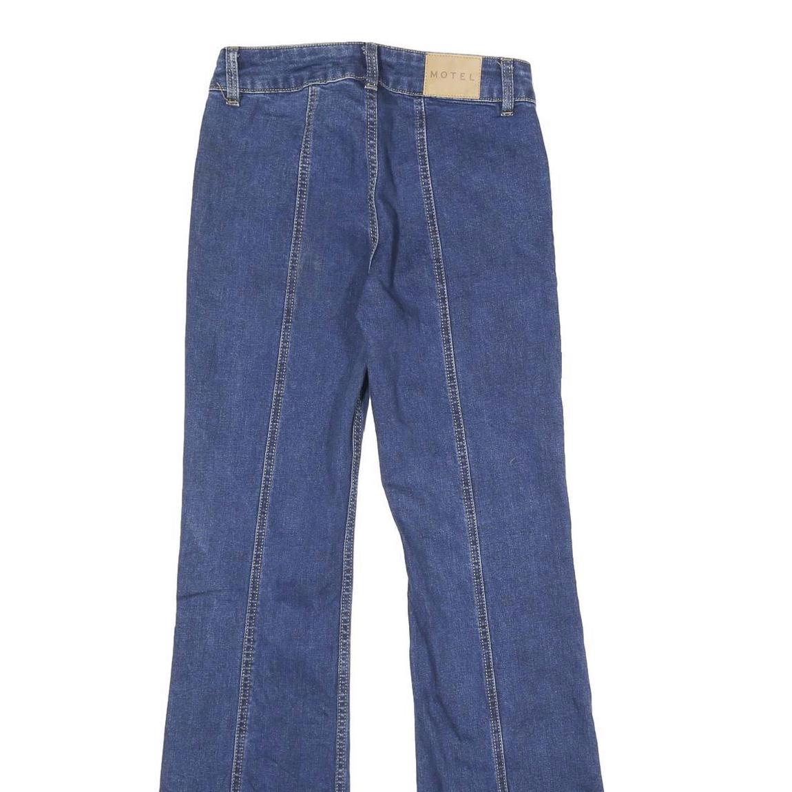 MOTEL Womens Jeans Blue Regular Flared Denim Medium W33 L33 Stylish Comfortable
