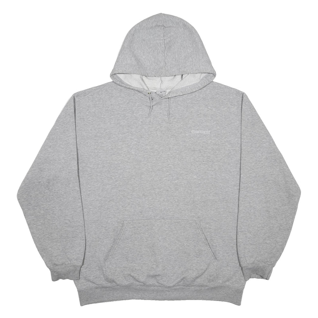 CARHARTT Mens Grey Hoodie XL Cotton Blend Pullover Casual Sweatshirt