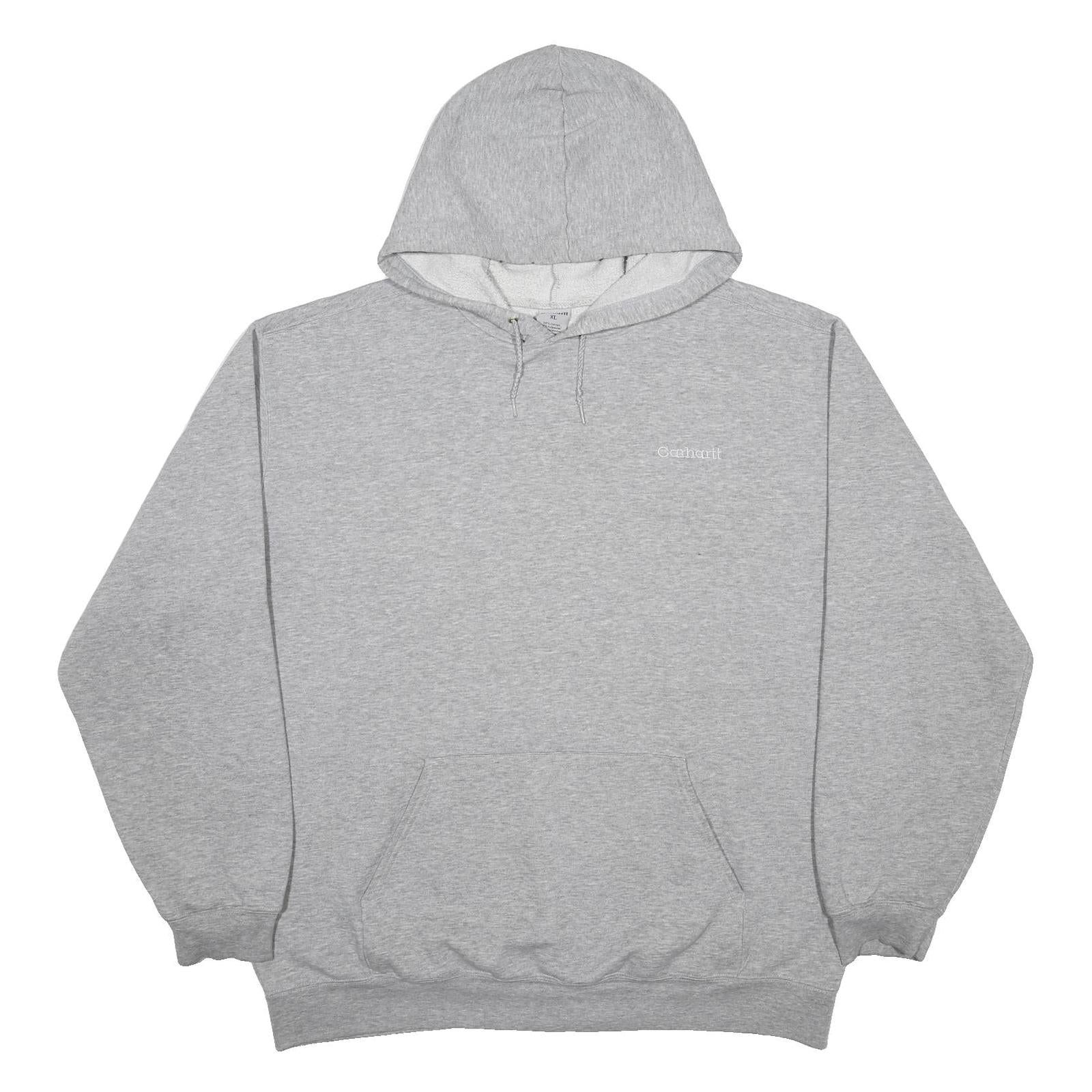 CARHARTT Mens Grey Hoodie XL Cotton Blend Pullover Casual Sweatshirt
