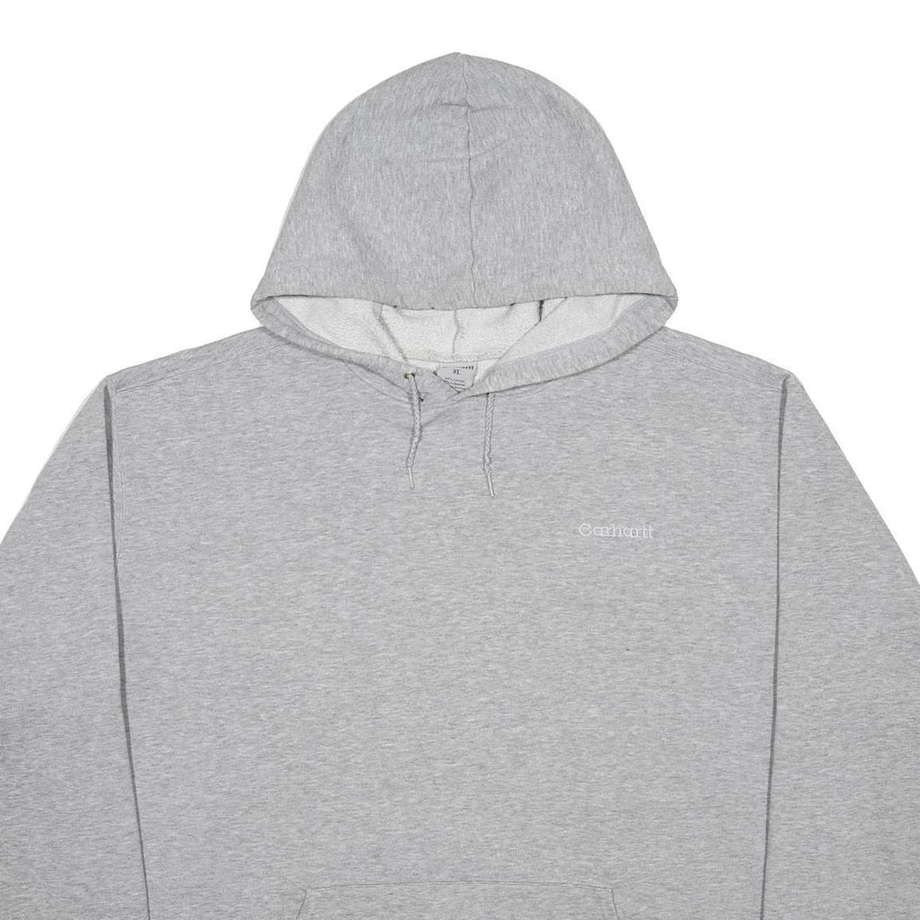 CARHARTT Mens Grey Hoodie XL Cotton Blend Pullover Casual Sweatshirt