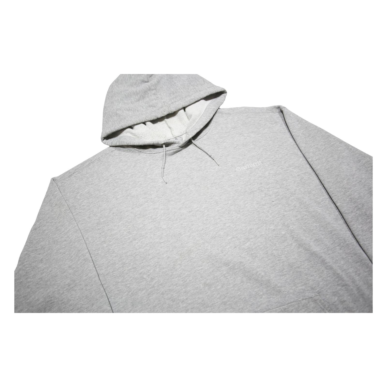 CARHARTT Mens Grey Hoodie XL Cotton Blend Pullover Casual Sweatshirt