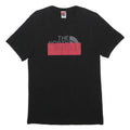THE NORTH FACE Mens Black Red Graphic T-Shirt S Short Sleeve Crew Neck Logo