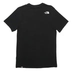 THE NORTH FACE Mens Black Red Graphic T-Shirt S Short Sleeve Crew Neck Logo