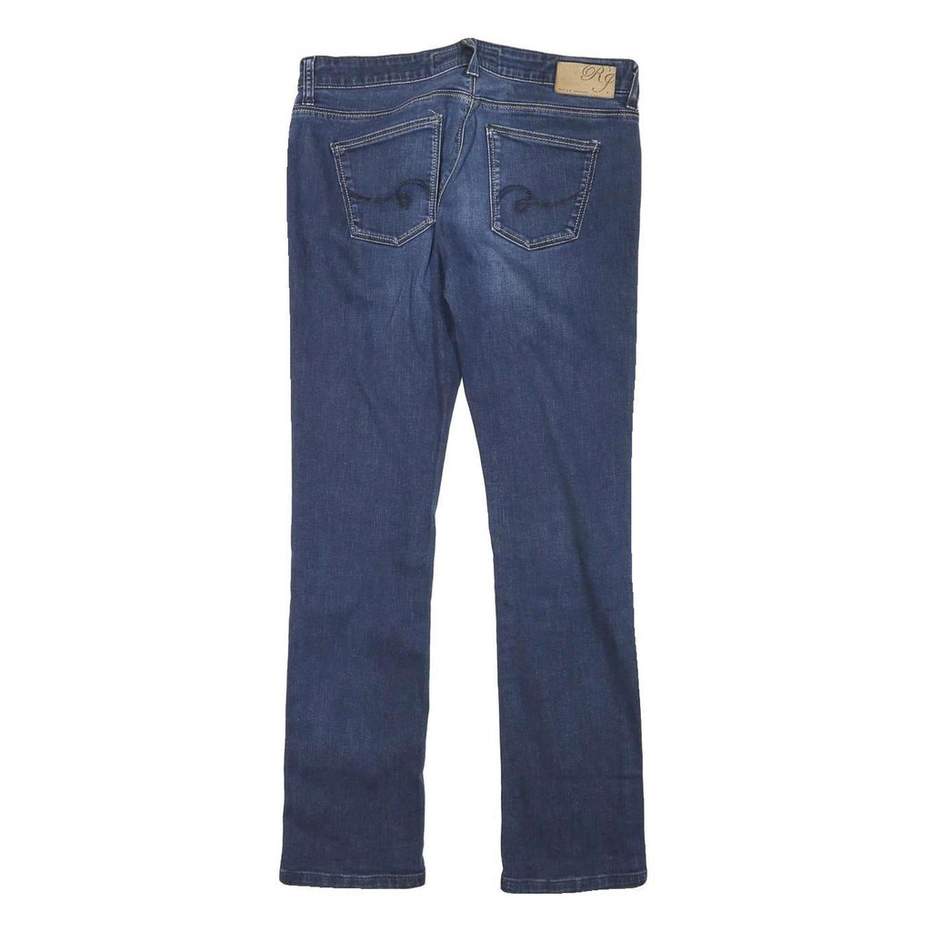 RIFLE Womens Slim Blue Denim Cotton Blend Jeans W30 L29 Classic Zip Waist