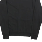 PUMA Womens Black Cotton Blend Crew Neck Sweatshirt UK 12 Casual Pullover