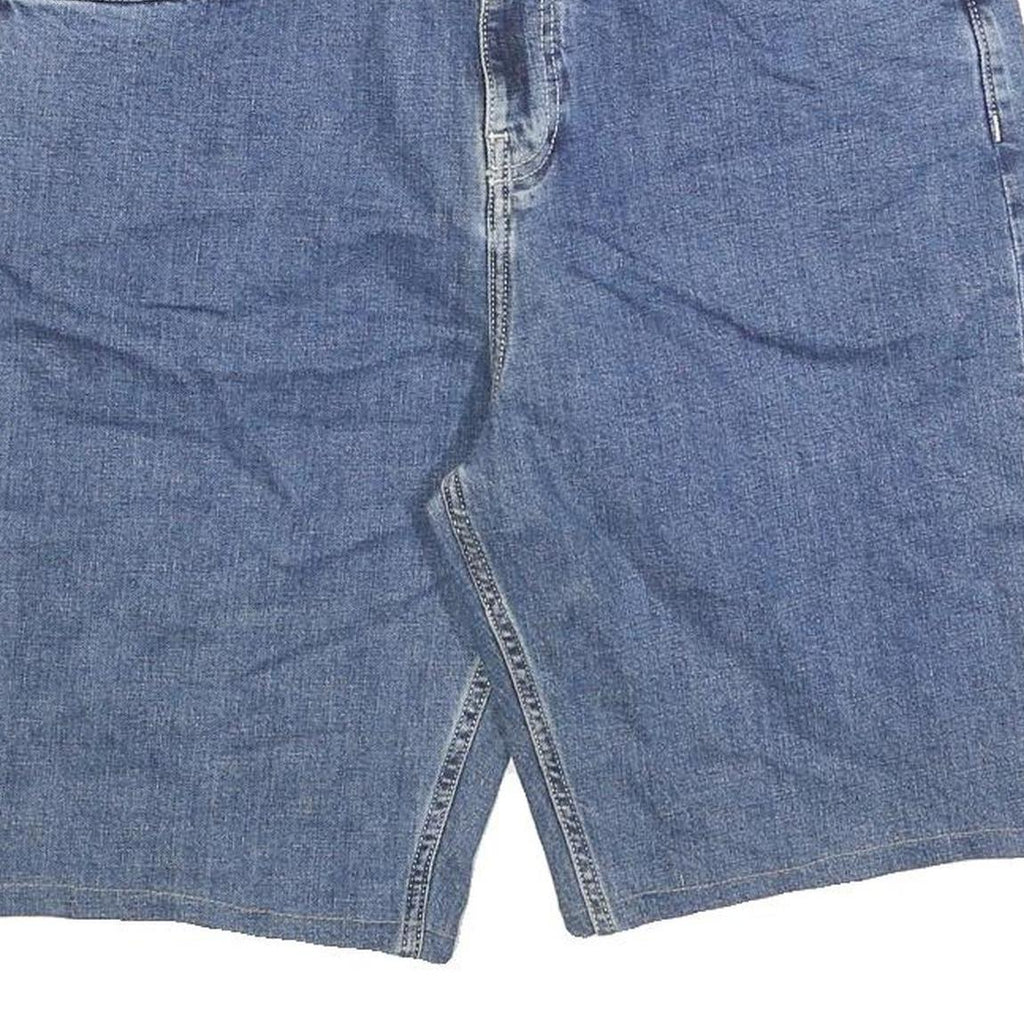 TIMBERLAND Mens Denim Blue Casual Shorts L W34 Cotton Blend Relaxed Fit