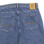 TIMBERLAND Mens Denim Blue Casual Shorts L W34 Cotton Blend Relaxed Fit