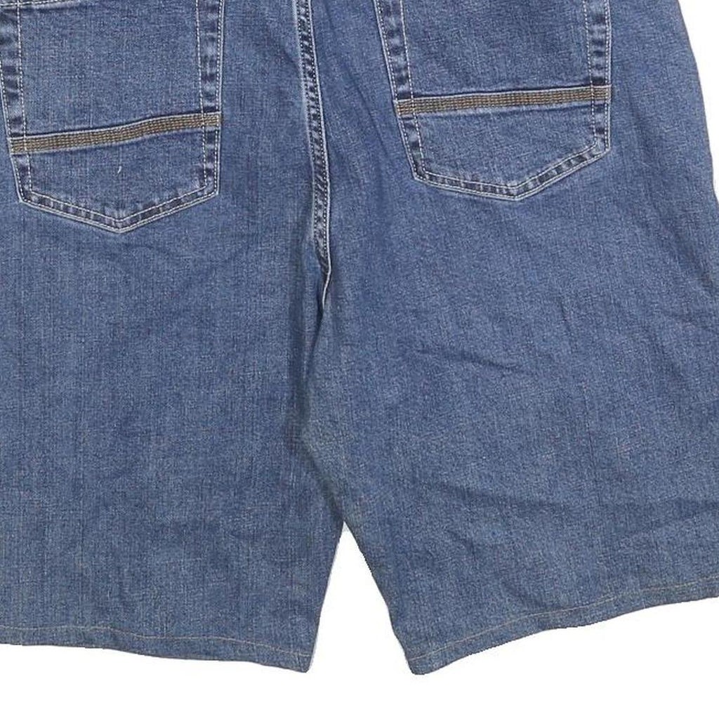 TIMBERLAND Mens Denim Blue Casual Shorts L W34 Cotton Blend Relaxed Fit