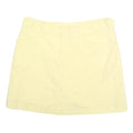 DOCKERS Womens Yellow Cotton Blend Mini Skirt UK 6 Casual Comfortable Style