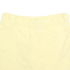 DOCKERS Womens Yellow Cotton Blend Mini Skirt UK 6 Casual Comfortable Style