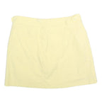 DOCKERS Womens Yellow Cotton Blend Mini Skirt UK 6 Casual Comfortable Style