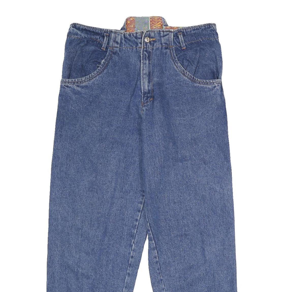 HAPPENING BY KOALA Womens Classic Blue Denim Cotton Jeans W32 L32 Relaxed Fit