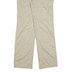 DICKIES Womens Regular Beige Cotton Blend Zip Trousers W32 L32 Classic Straight