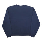 RUSSELL ATHLETIC Mens Blue Cotton Blend Crew Neck L Sweatshirt Plain Pullover