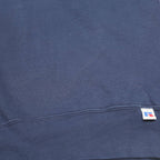 RUSSELL ATHLETIC Mens Blue Cotton Blend Crew Neck L Sweatshirt Plain Pullover