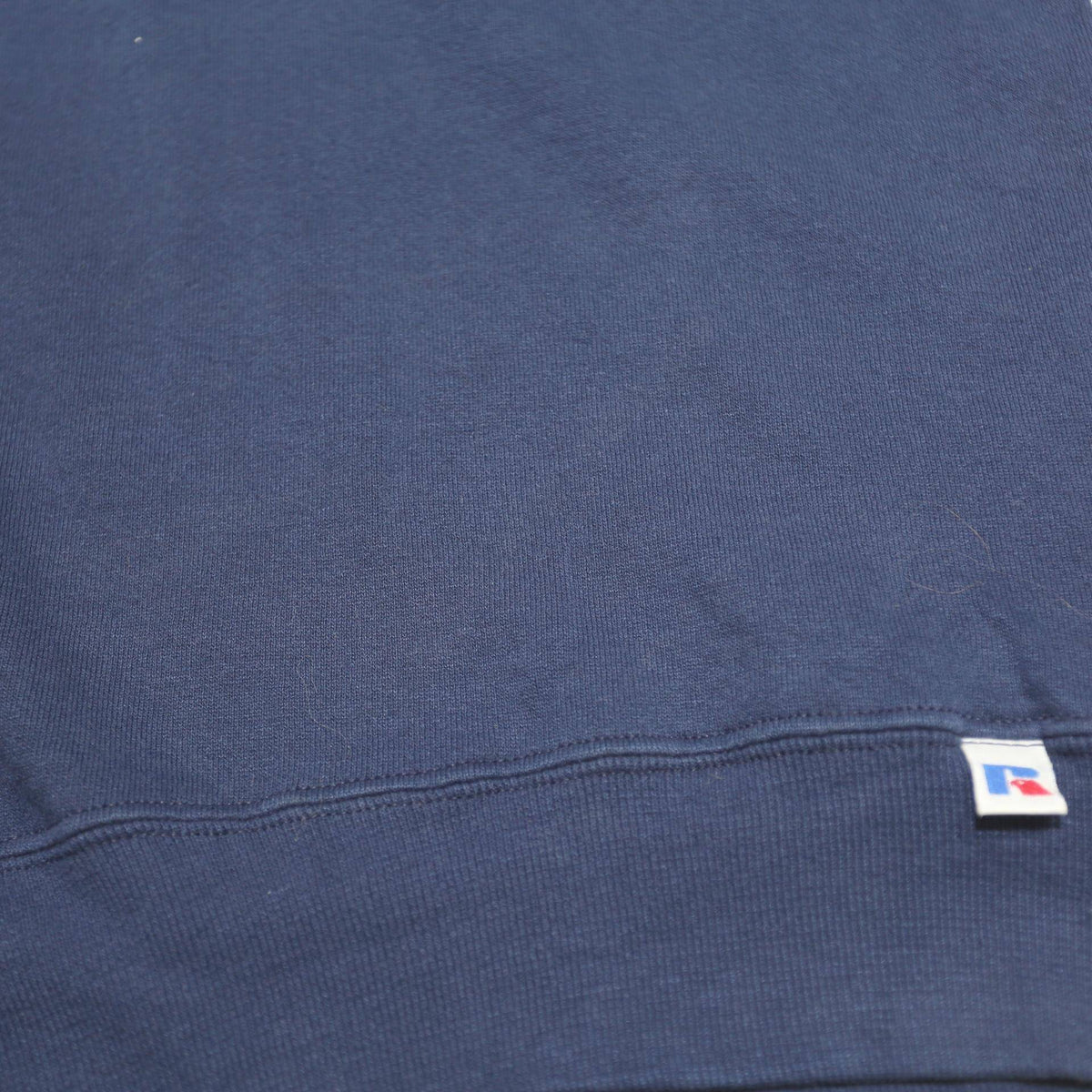 RUSSELL ATHLETIC Mens Blue Cotton Blend Crew Neck L Sweatshirt Plain Pullover