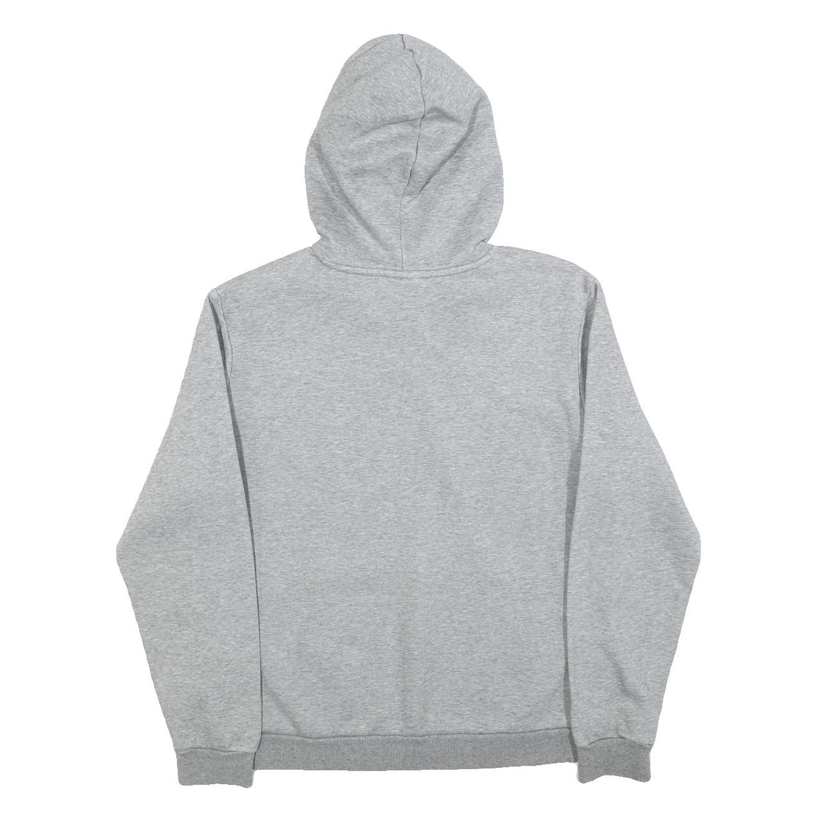 PUMA Mens Grey Hoodie M Cotton Blend Pullover Sweatshirt Sports Casual