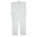 DYKER Cargo Mens Trousers Grey Slim Tapered W35 L30
