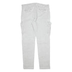 DYKER Cargo Mens Trousers Grey Slim Tapered W35 L30