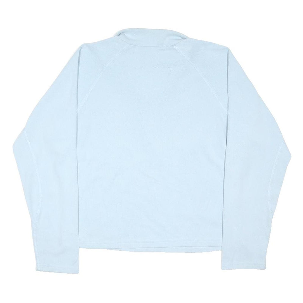 THE NORTH FACE Womens Blue Plain Pullover Crew Neck Basic Knit Jumper M Cotton